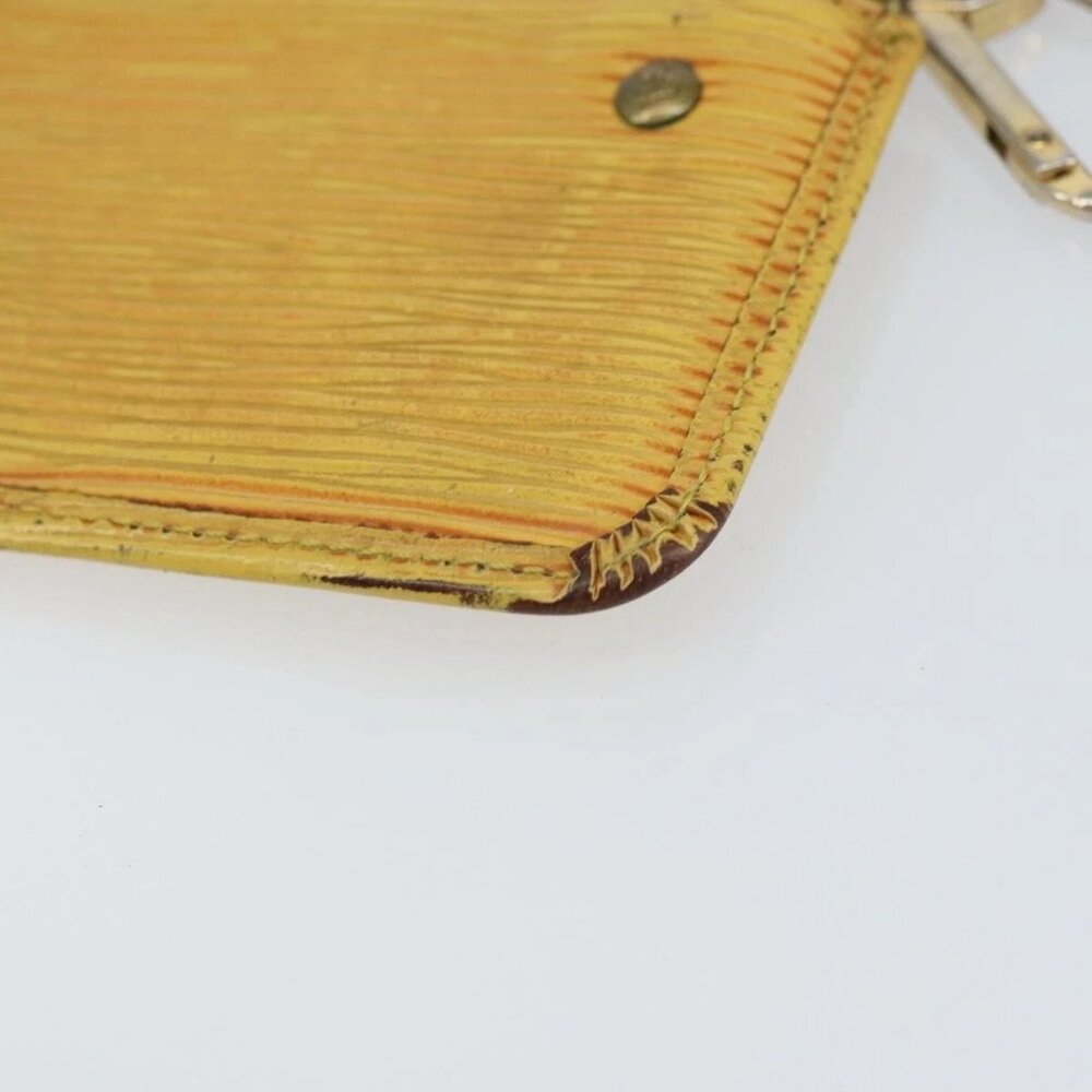 LOUIS VUITTON Epi Pochette Cles Coin Purse Yellow M63809 LV Auth 160898 - Picture 11 of 16